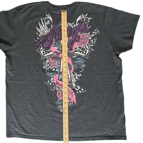 Lady Biker Sturgis 2014 Motorcycle Rally Retro Tattoo Cross Roses Tattoo Size XL - Picture 11 of 13